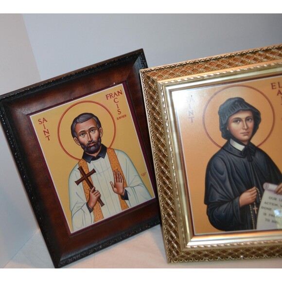 Religious Catholic Wall Decor Saints for Prayers Worship Framed - Picture 4 of 6